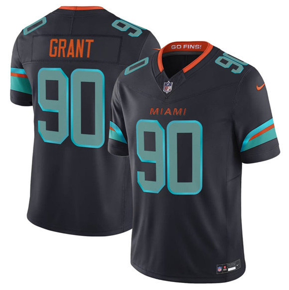 Miami Dolphins #90 Kenneth Grant Black 2025 F.U.S.E. “Rivalries” Vapor Limited Football Stitched Jersey - Zenithce