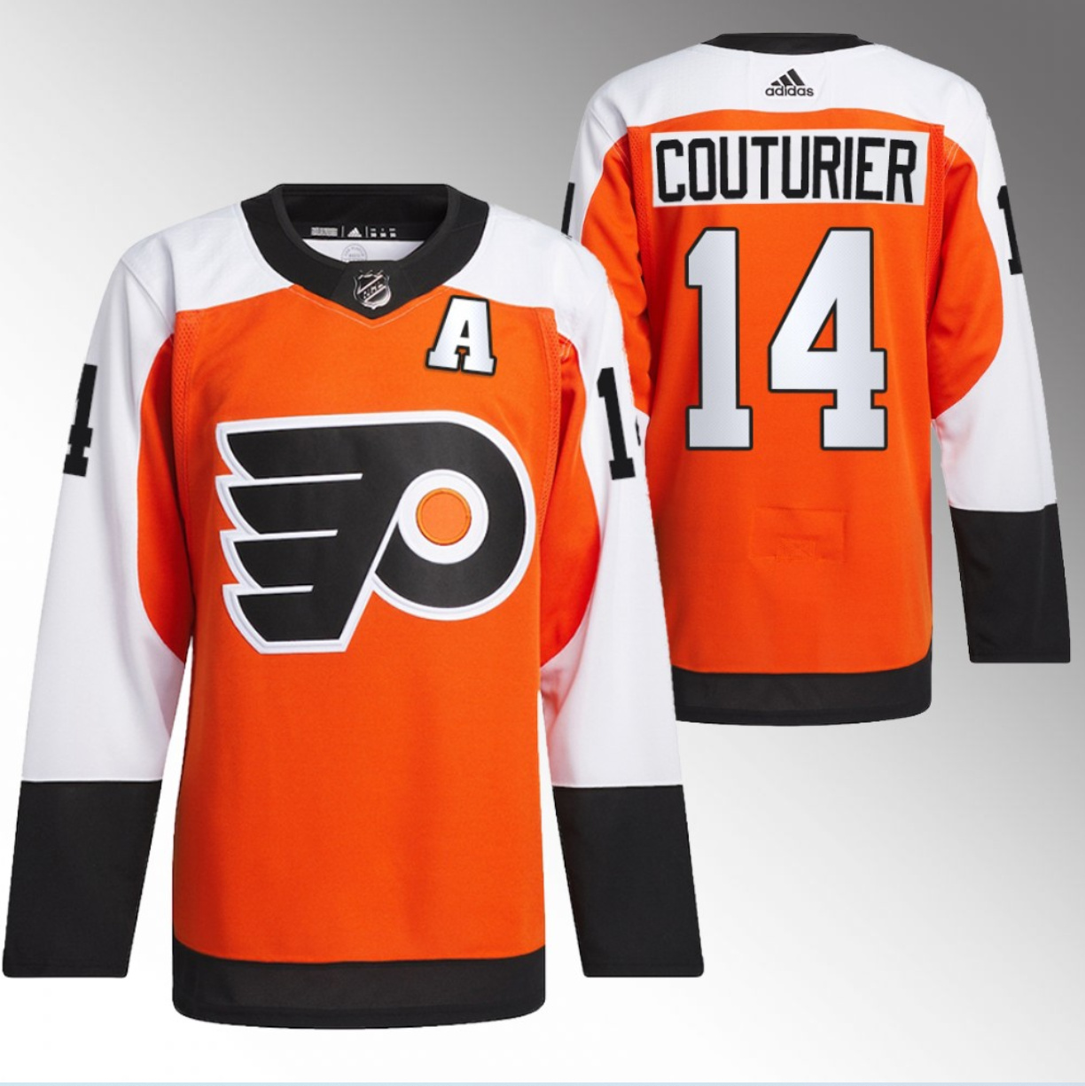 Philadelphia Flyers #14 Sean Couturier 2023-24 Orange Stitched Jersey - Zenithce