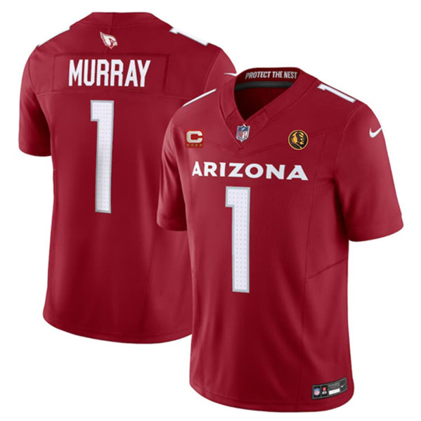 Arizona Cardinals #1 Kyler Murray Red 2023 F.U.S.E. With 4-Star C Patch And John Madden Patch Vapor Limited Stitched Jersey - Zenithce