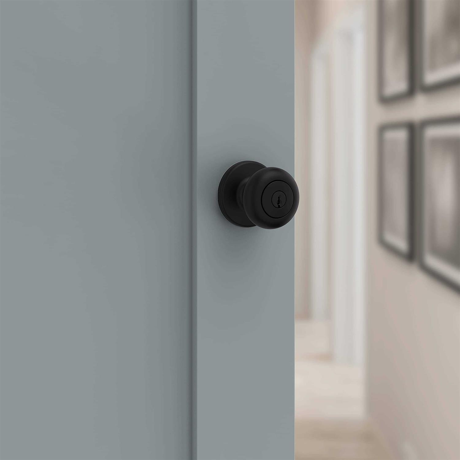 Kwikset Cove 92420-063 Entry Knob and Single Cylinder Deadbolt - Zenithce
