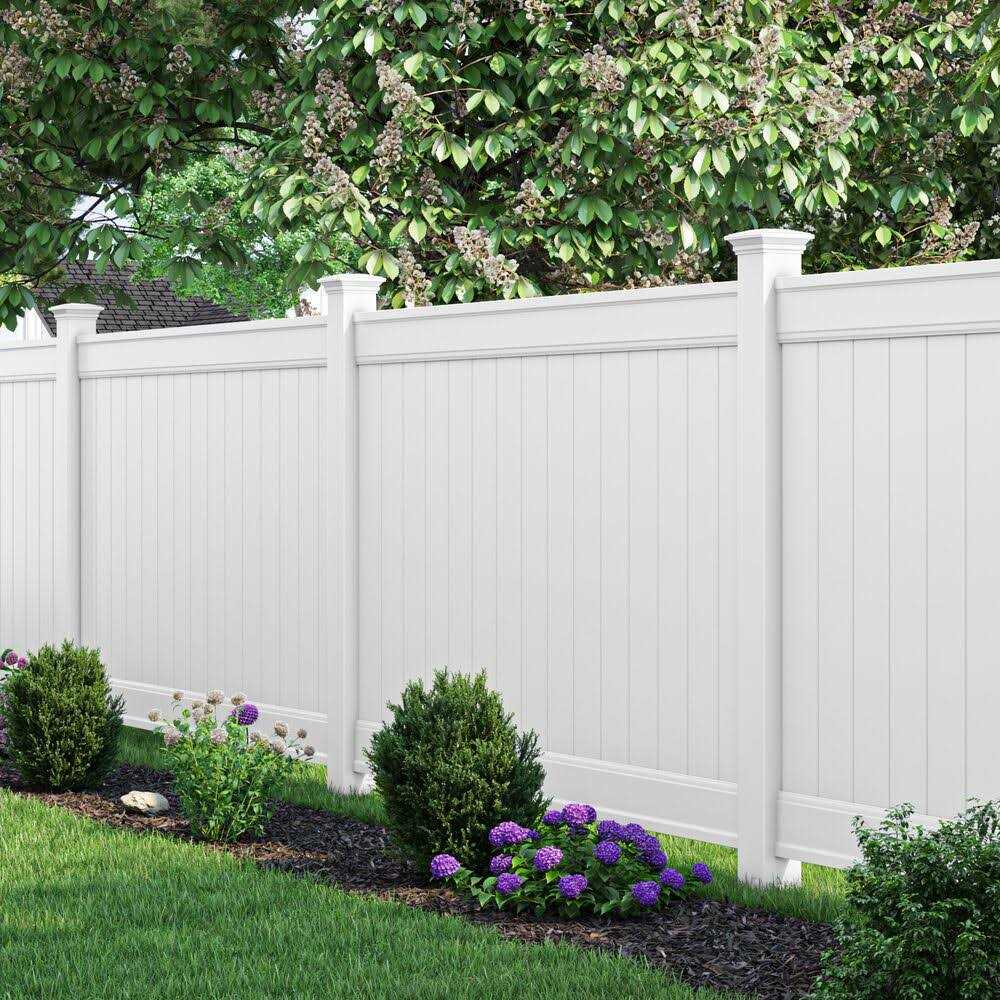 Freedom Bolton 4-ft H x 8-ft W White Vinyl Fence Panel Cap 73014723 - Zenithce