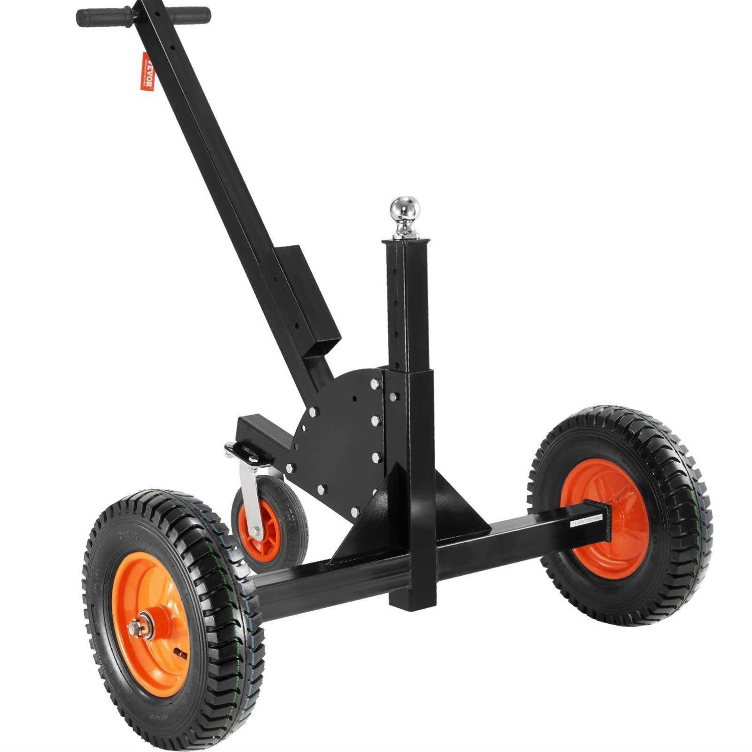 VEVOR Adjustable Trailer Dolly 1500lbs Tongue Weight Capacity 2 in 1 Trailer Mover with 23.6”-35.4” Adjustable Height & 2” Ball - Zenithce