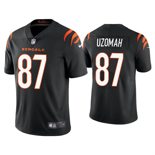 Cincinnati Bengals #87 C.J. Uzomah 2021 New Black Vapor Untouchable Limited Stitched Jersey - Zenithce