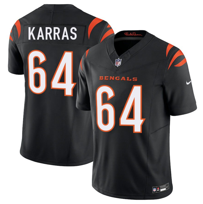 Cincinnati Bengals #64 Ted Karras Black 2025 F.U.S.E. Vapor Untouchable Limited Stitched Jersey - Zenithce