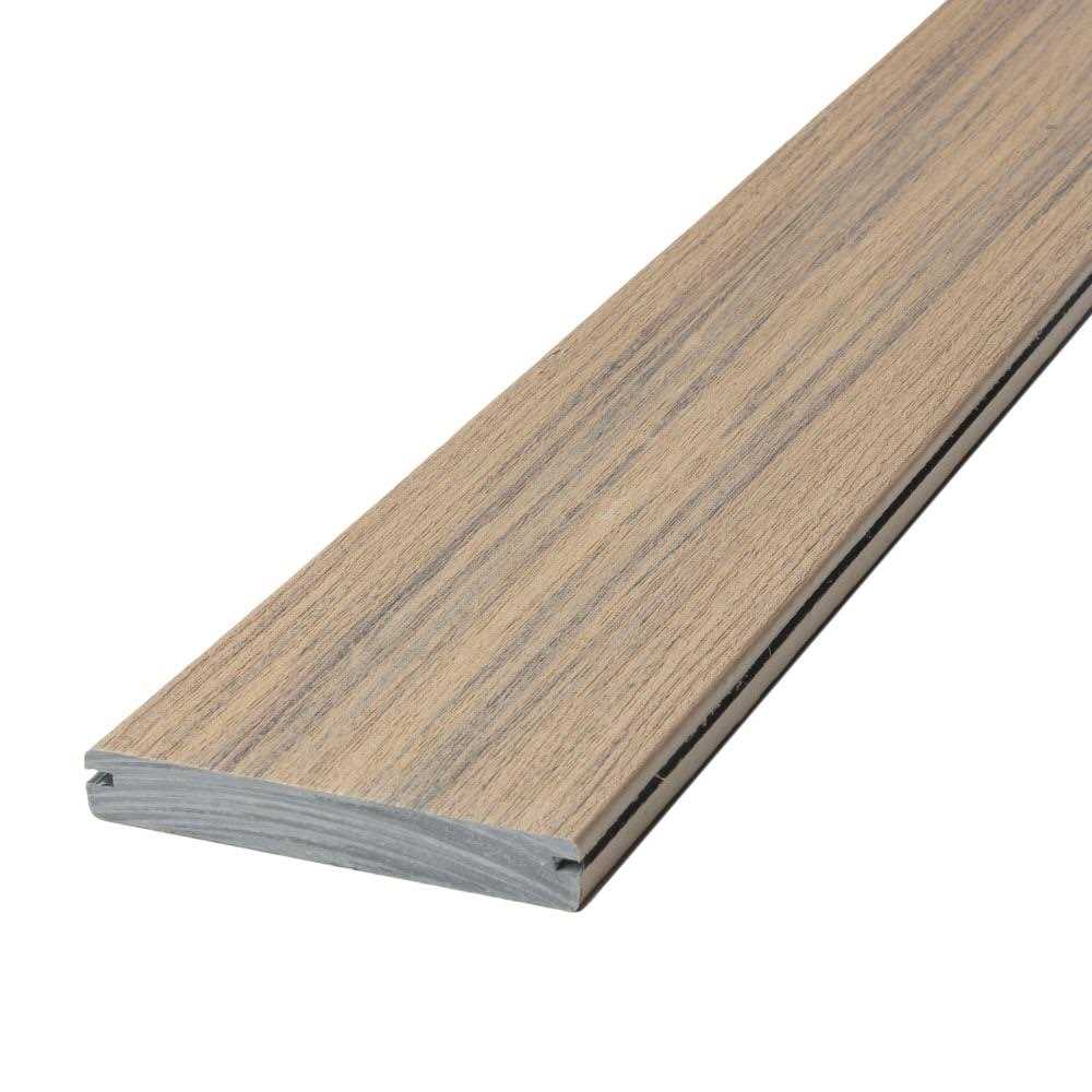 Deckorators Voyage 1-in x 6-in x Grooved Composite Deck Board - Zenithce