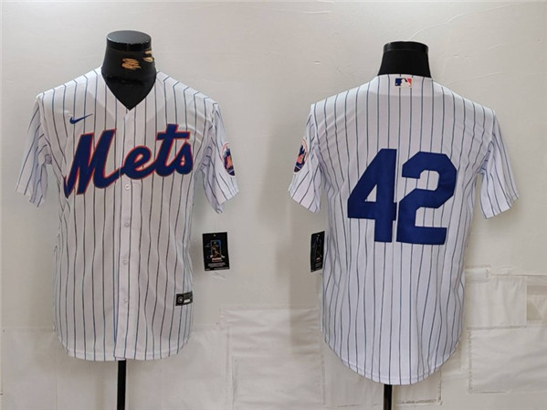 New York Mets #42 Jackie Robinson White Cool Base Stitched Jersey - Zenithce