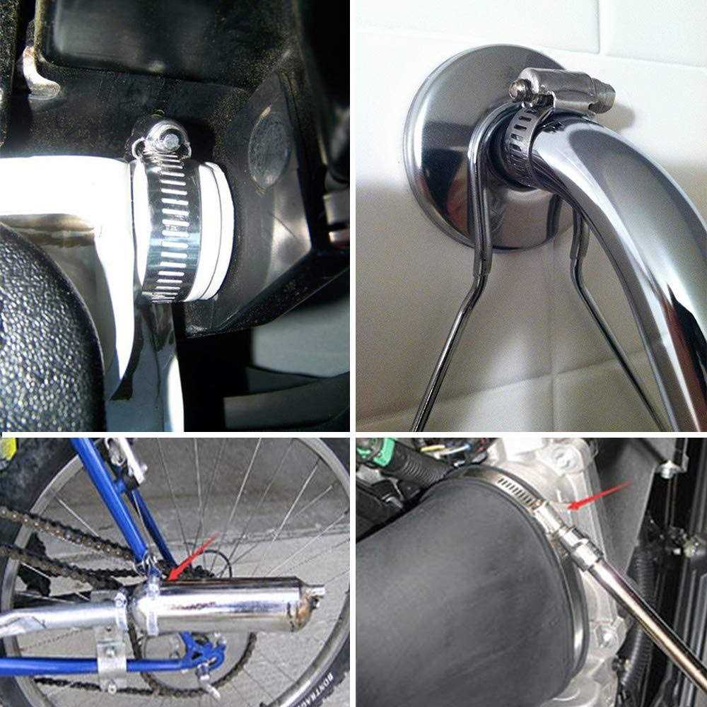 ZIPCCI Hose Clamp 25 Pack Stainless Steel Worm Gear Fuel line Hose clamps - Zenithce