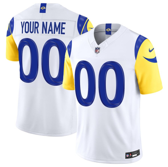 Los Angeles Rams Custom White 2026 F.U.S.E. Vapor Limited Stitched Jersey - Zenithce