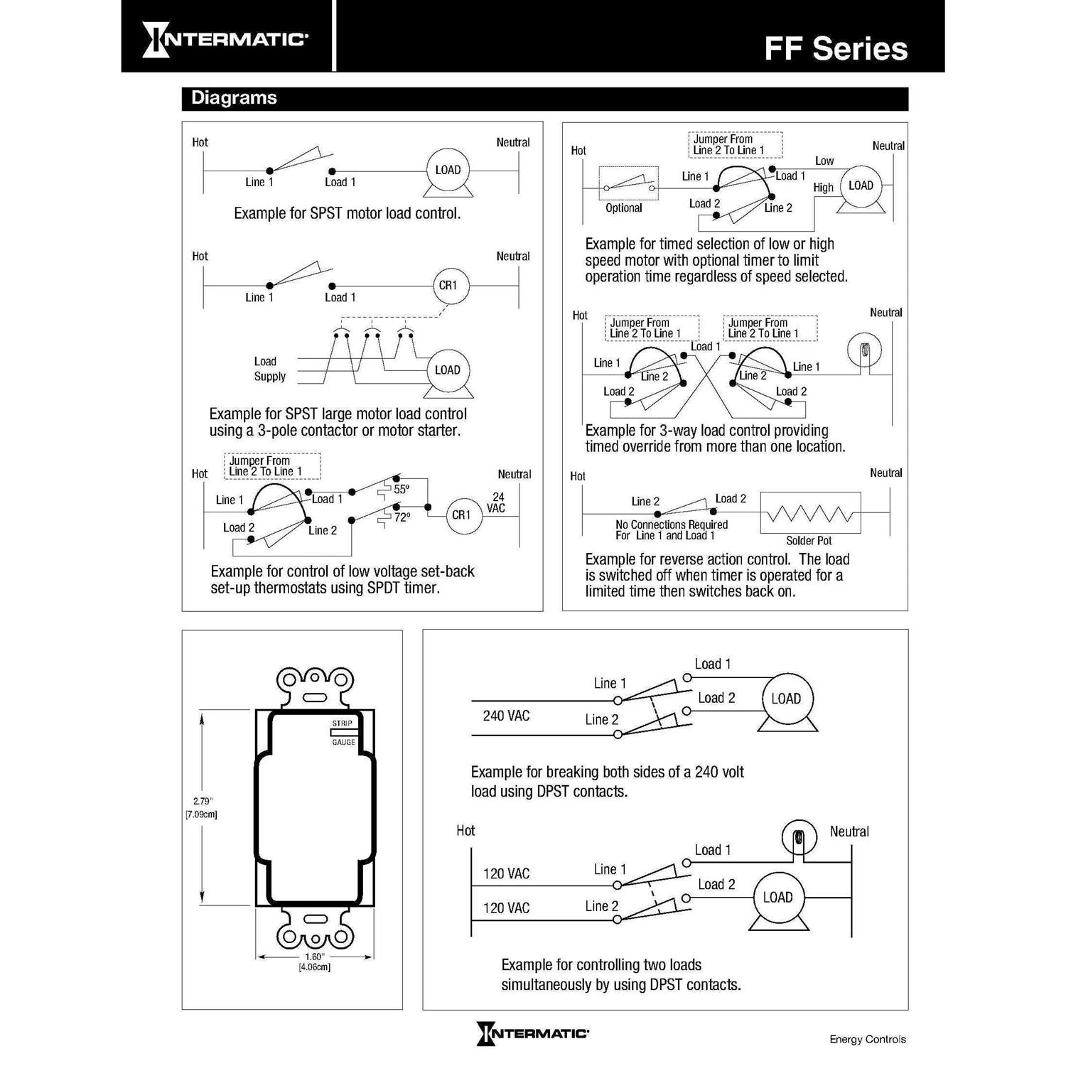 Intermatic T7401B 7-Day Mechanical Time Switch - Zenithce