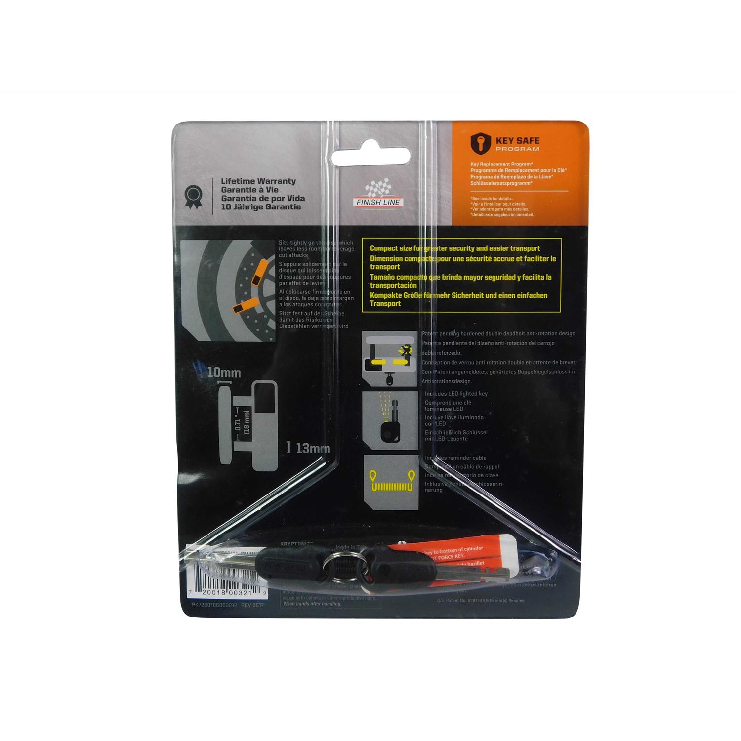 Kryptonite Double Loop Cable & Padlock Bicyce Lock - Zenithce