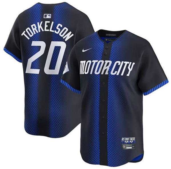 Detroit Tigers #20 Spencer Torkelson 2024 Navy City Connect Cool Base Limited Stitched Jersey - Zenithce