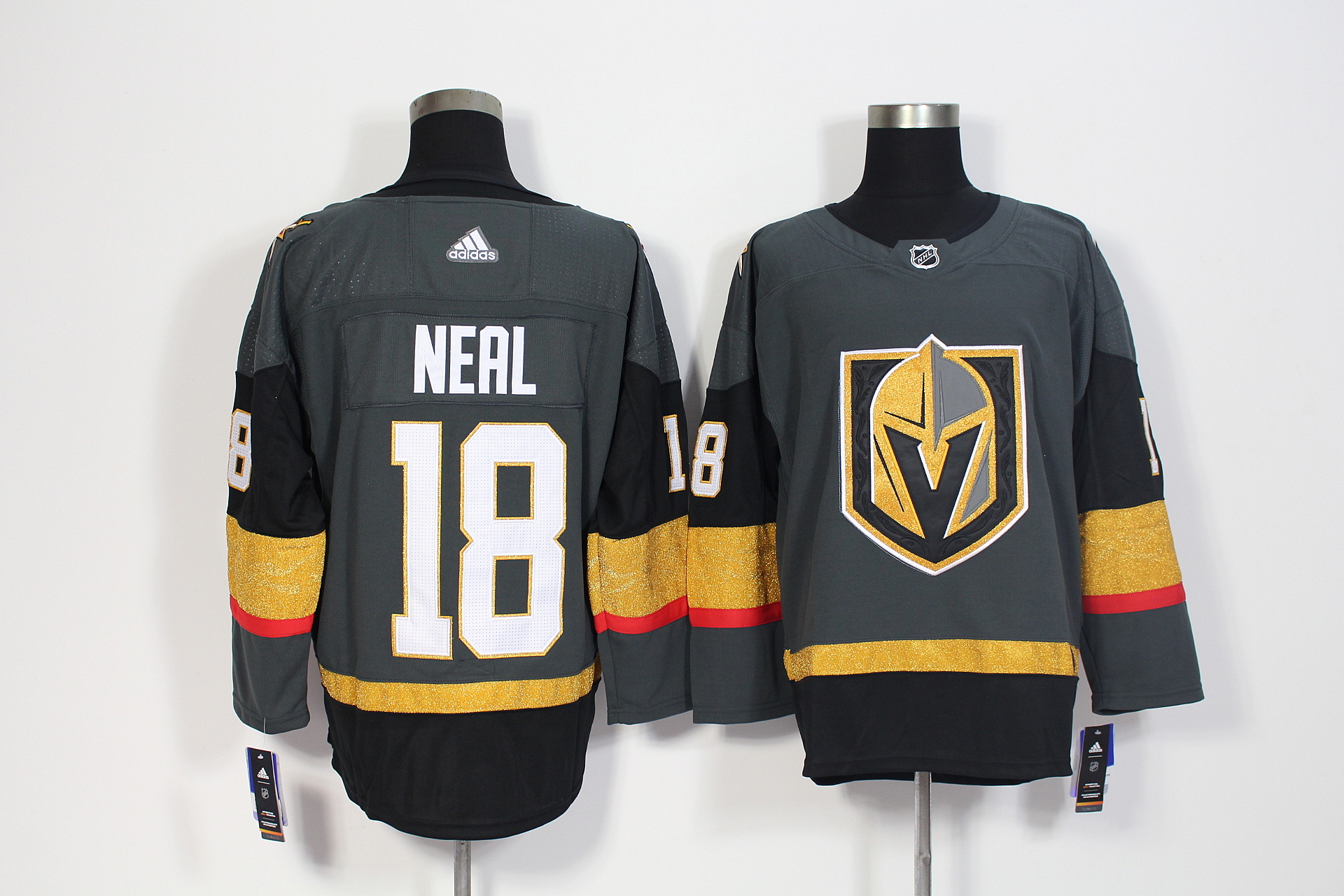 Vegas Golden Knights #18 James Neal Grey Stitched Adidas Jersey - Zenithce