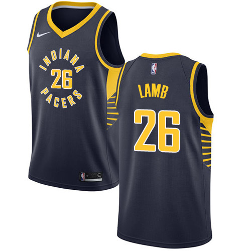 Pacers #26 Jeremy Lamb Navy Blue Swingman Icon Edition Jersey - Zenithce