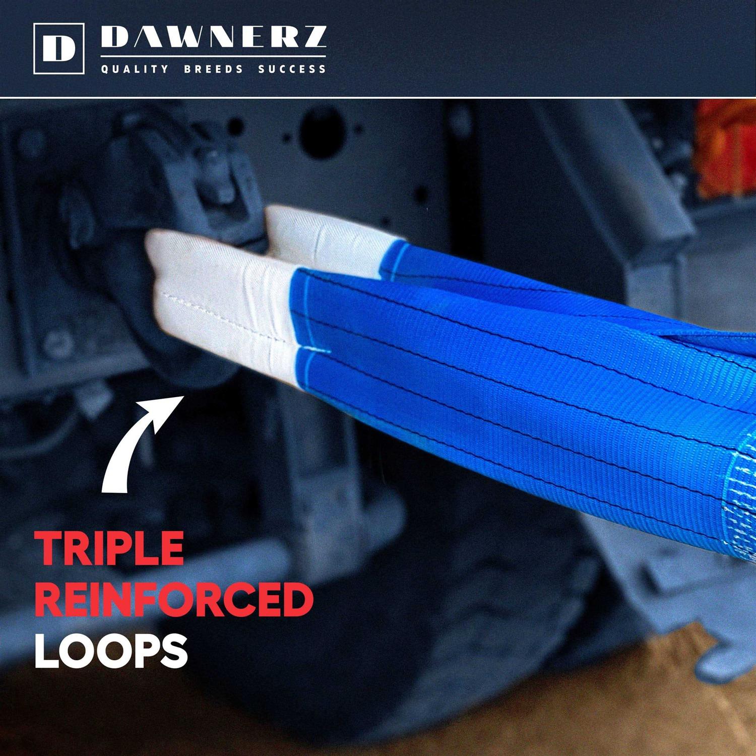 Dawnerz Heavy Duty Tow Strap for Trucks and Buses - Zenithce