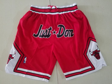 Bulls Red Just Don Mesh Shorts - Zenithce