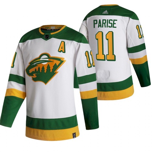 Minnesota Wild #11 Zach Parise 2021 White Reverse Retro Stitched Jersey - Zenithce