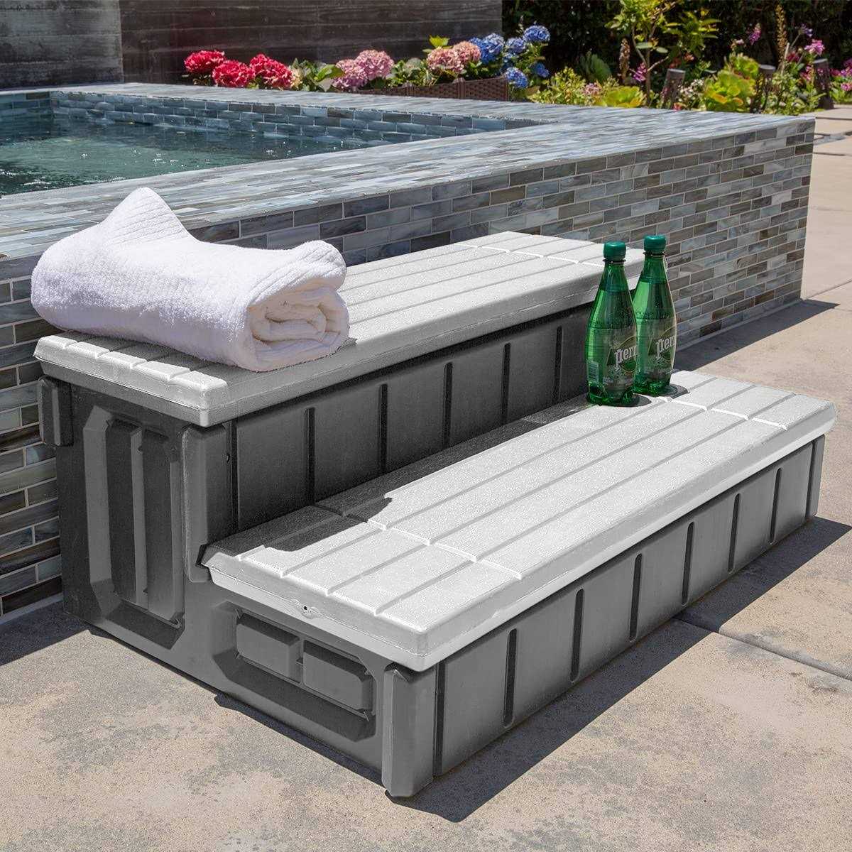 XtremepowerUS Universal Spa and Hot Tub Resin with Storage - Zenithce