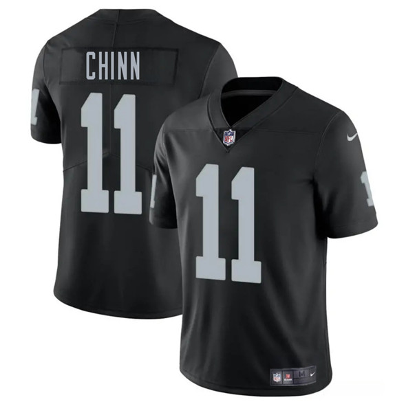 Las Vegas Raiders #11 Jeremy Chinn Black 2025 Vapor Stitched Jersey - Zenithce
