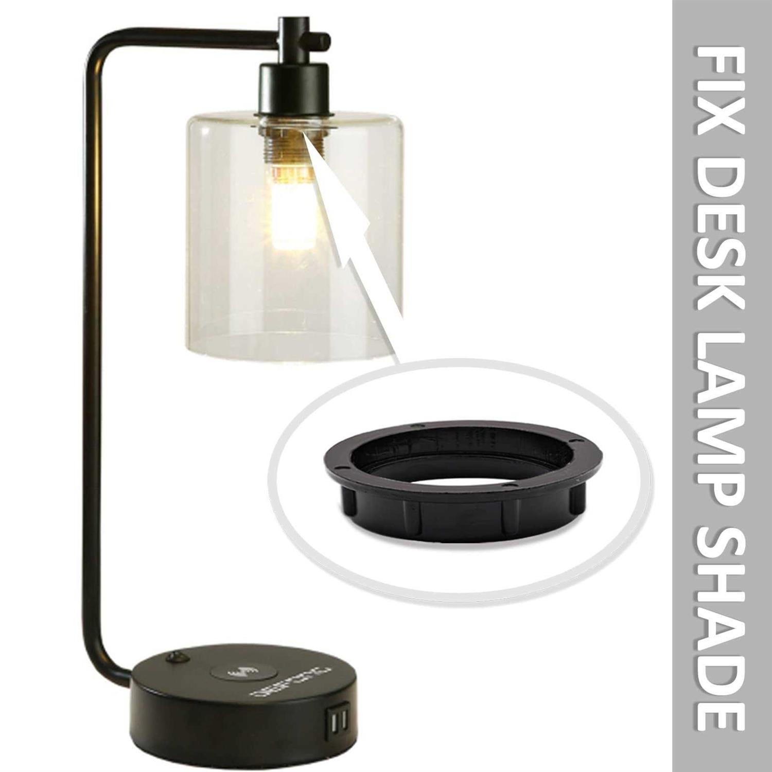 Light Socket Shade Rings,Aluminum Threaded Socket Ring for Medium Base E26 Sockets,Retaining Rings for Glass Lamp Shades/Light Fixtures - Zenithce