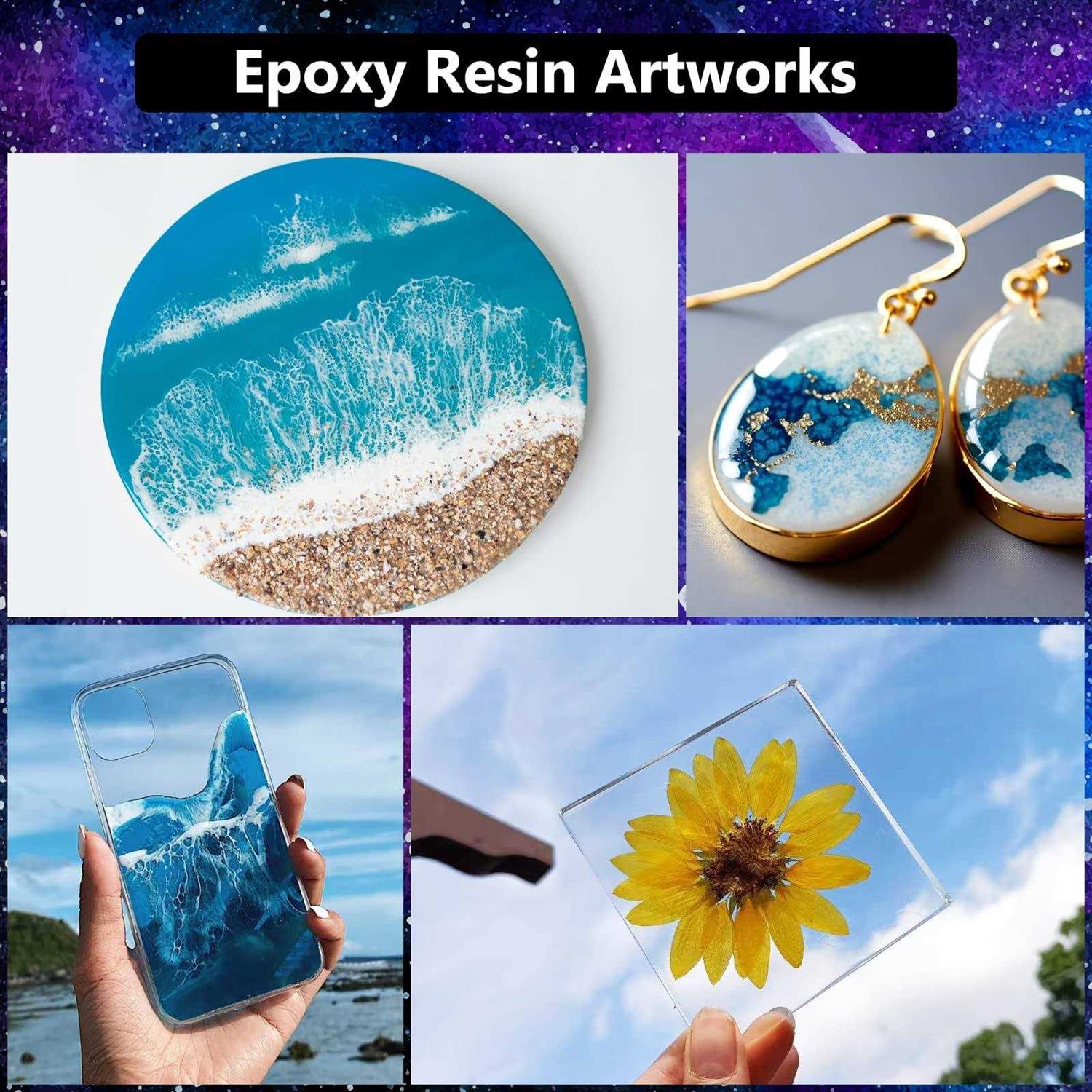 KISREL Epoxy Resin 64OZ Crystal Clear Epoxy Resin Kit No Yellowing No Bubble Art Resin Casting Resin for Art Crafts - Zenithce