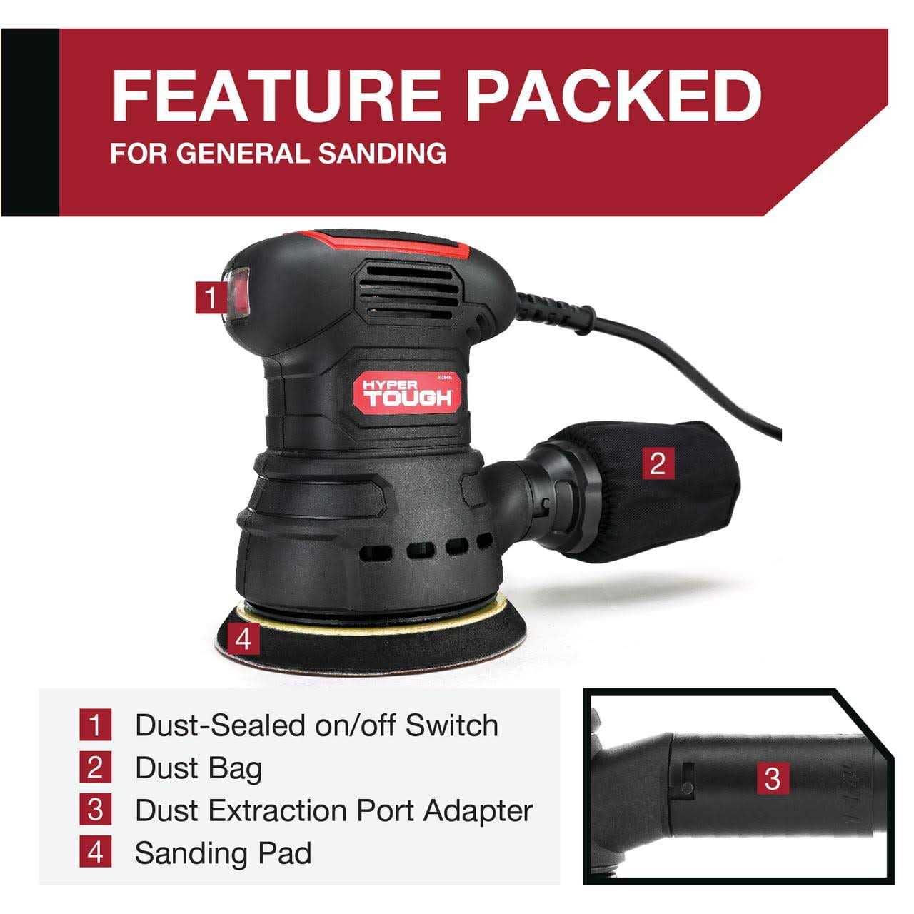 Hyper Tough 2.1 Amp Corded Oscillating Multi-function Tool - Zenithce