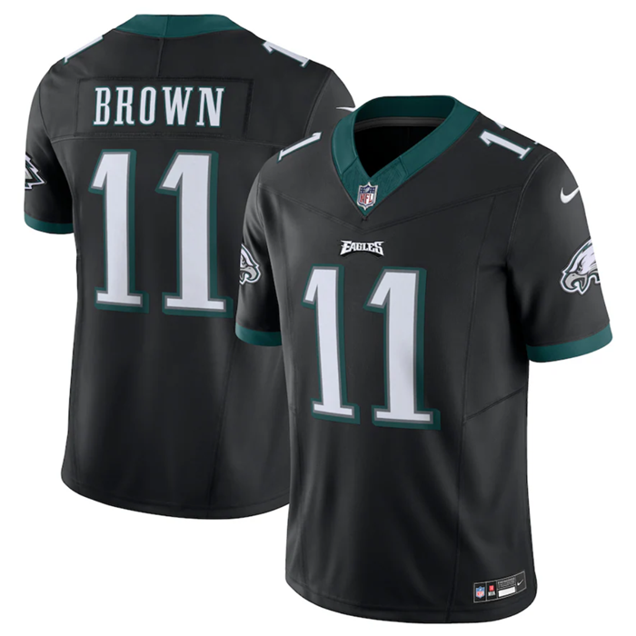 Philadelphia Eagles #11 A.J. Brown Black 2023 F.U.S.E. Vapor Untouchable Limited Stitched Jersey - Zenithce