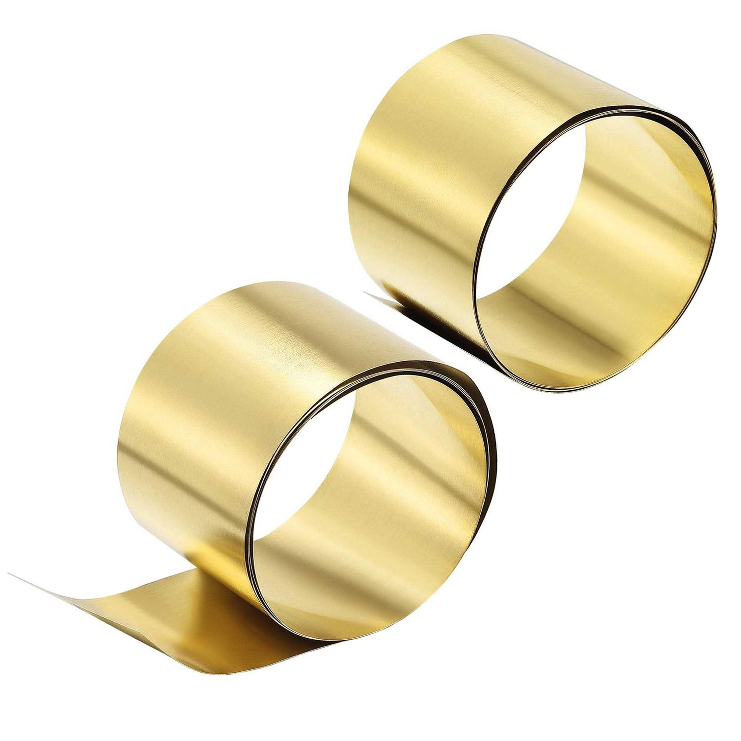 Harfington Unique Bargains Brass Sheet Roll Metal Foil Plate - Zenithce