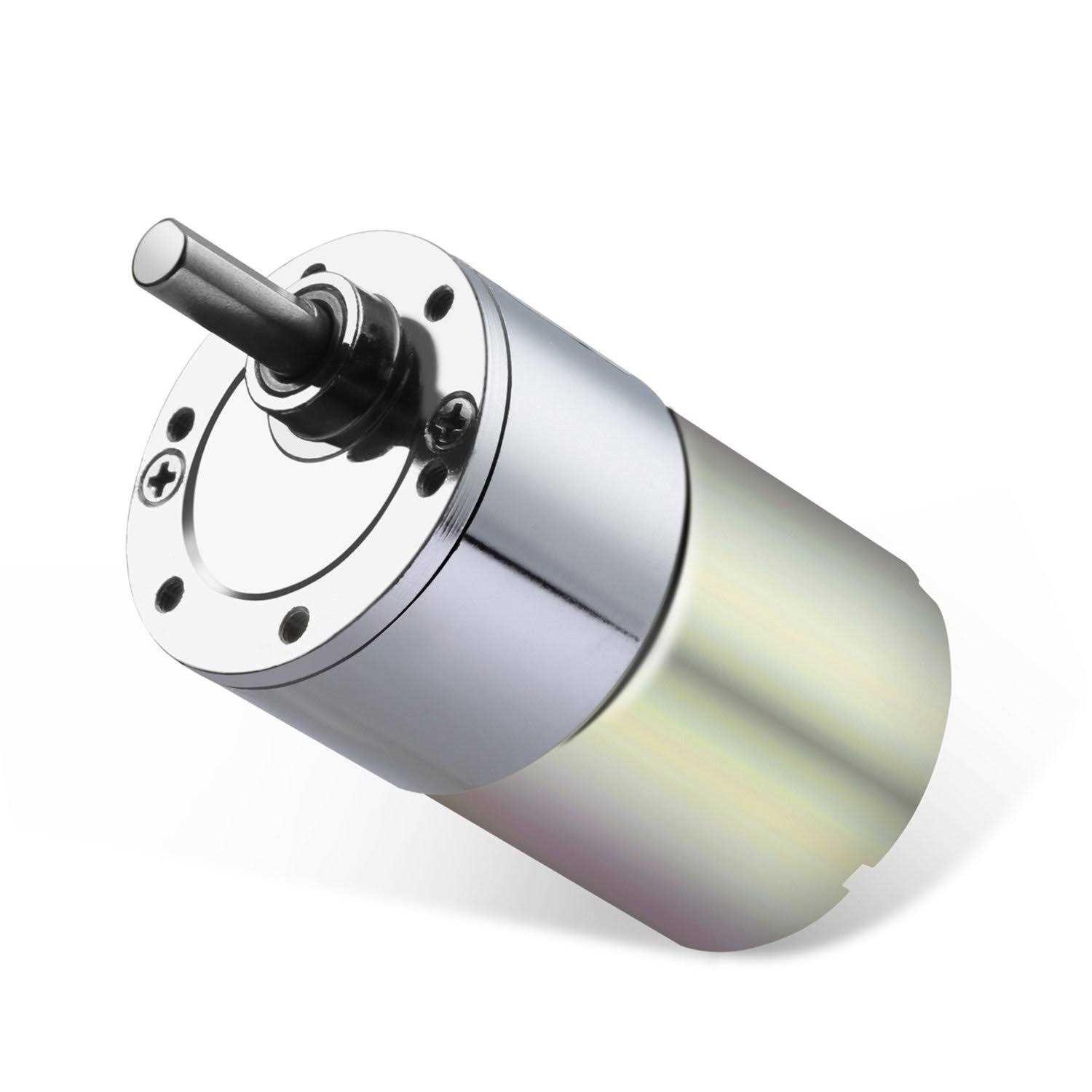 Greartisan Dc 12v Gear Motor High Torque Electric Micro Speed Reduction Geared Motor Centric Output Shaft 37mm Diameter Gearbox - Zenithce