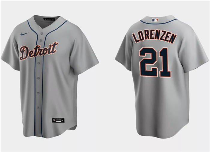 Detroit Tigers #21 Michael Lorenzen Gray Cool Base Stitched Jersey - Zenithce