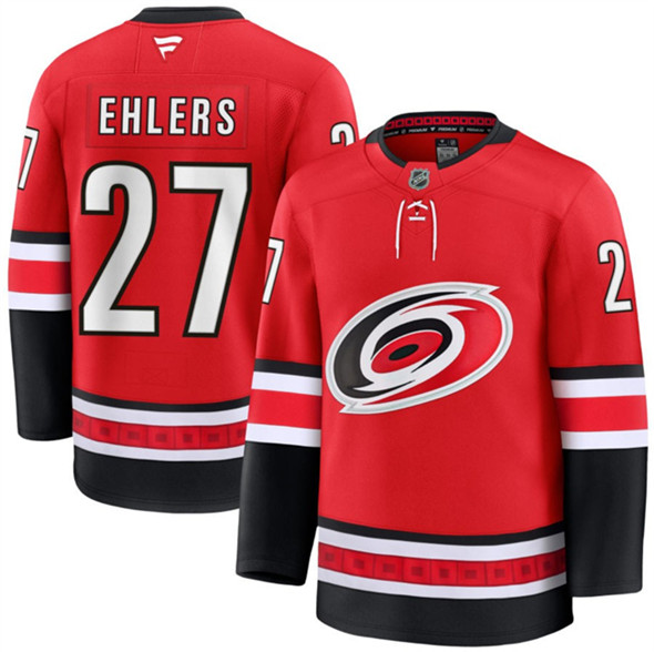 Carolina Hurricanes #27 Nikolaj Ehlers Red 2024-25 Alternate Stitched Jersey - Zenithce