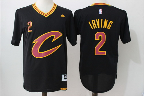 Cleveland Cavaliers #2 Kyrie Irving Revolution 30 Swingman 2016 New Black Short-Sleeved Jersey - Zenithce