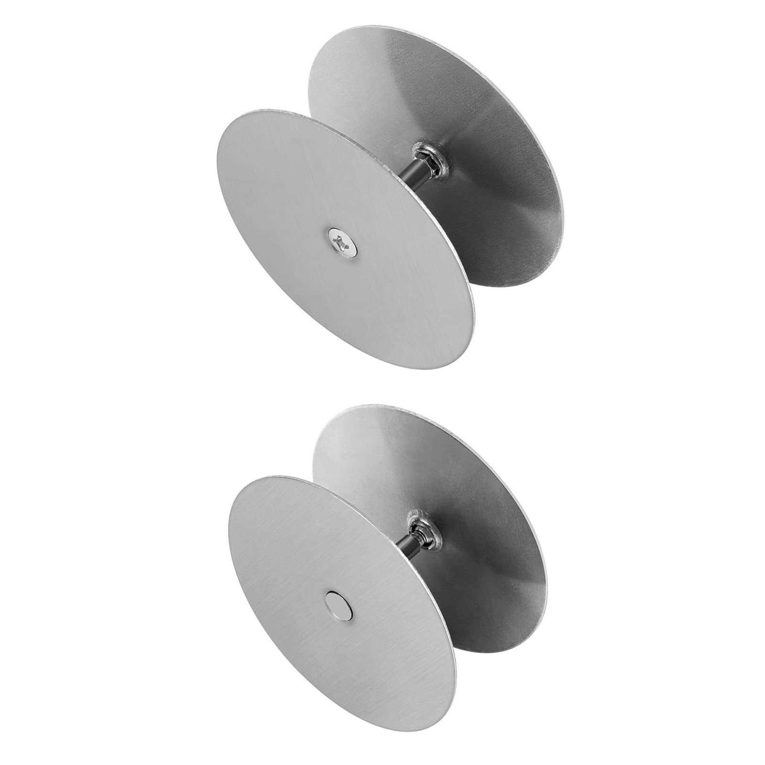 NAUBEA 1 Pack Door Knob Hole Cover Plate 2 5/8 diameter round deadbolt Cover Plate - Zenithce