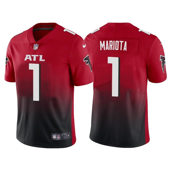 Atlanta Falcons #1 Marcus Mariota Red Black Vapor Untouchable Limited Stitched Jersey - Zenithce