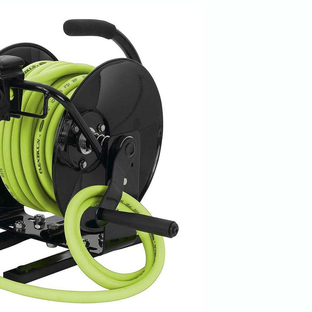 Flexzilla Manual Air Hose Reel Open Face Fixed Heavy-Duty L8652FZ - Zenithce