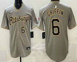 Pittsburgh Pirates #6 Konnor Griffin Grey Limited Jersey - Zenithce