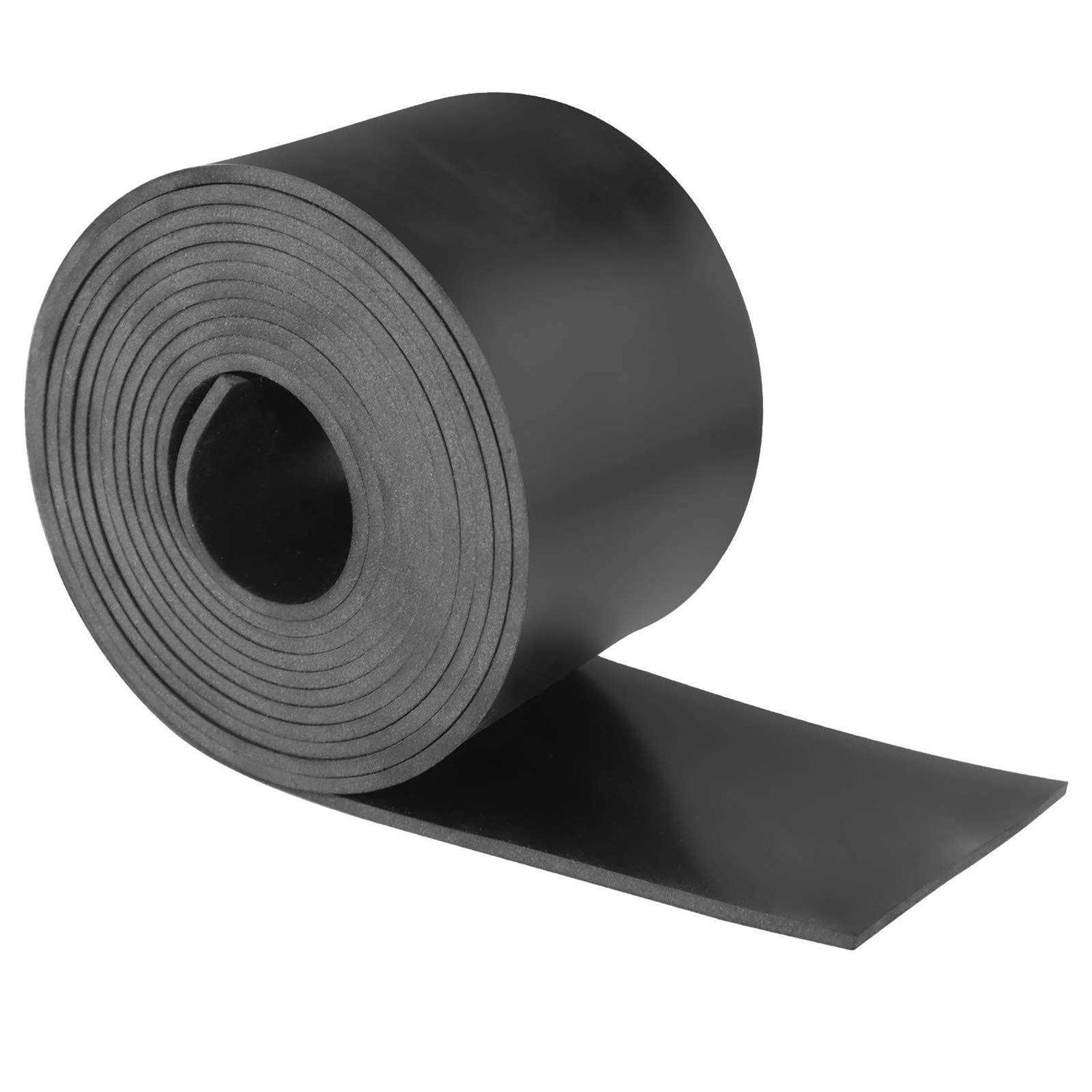 VUAOHIY Neoprene Rubber Strips Solid Rubber Rolls Neoprene Solid Rubber Sheet for DIY Gasket - Zenithce