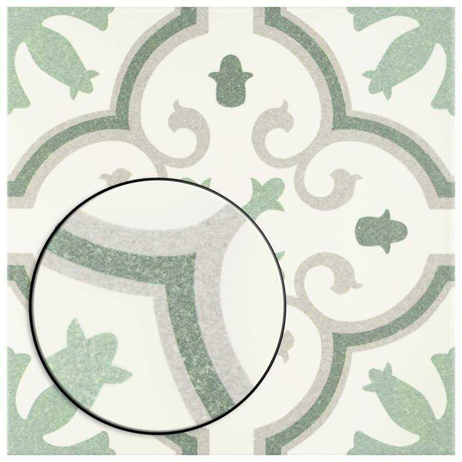 Merola Tile Monteca Green 9-3/4 in. x 9-3/4 in. Porcelain Floor and Wall Tile - Zenithce
