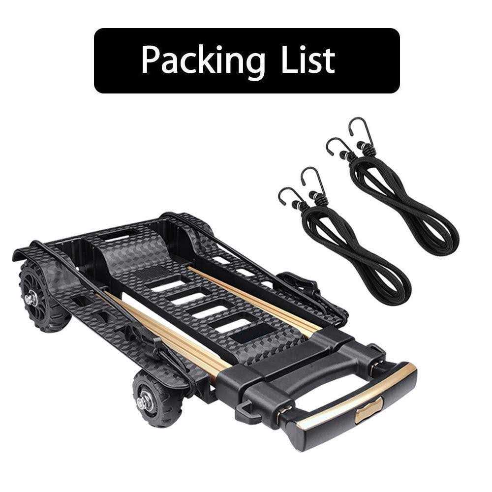 Folding Hand Truck Portable Foldable Dolly Cart Aluminum Dolly Cart Trolley Cart - Zenithce