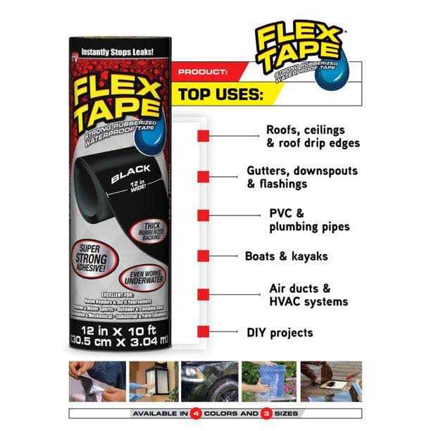 Flex Tape MAX 8in x 25ft Tape - Zenithce