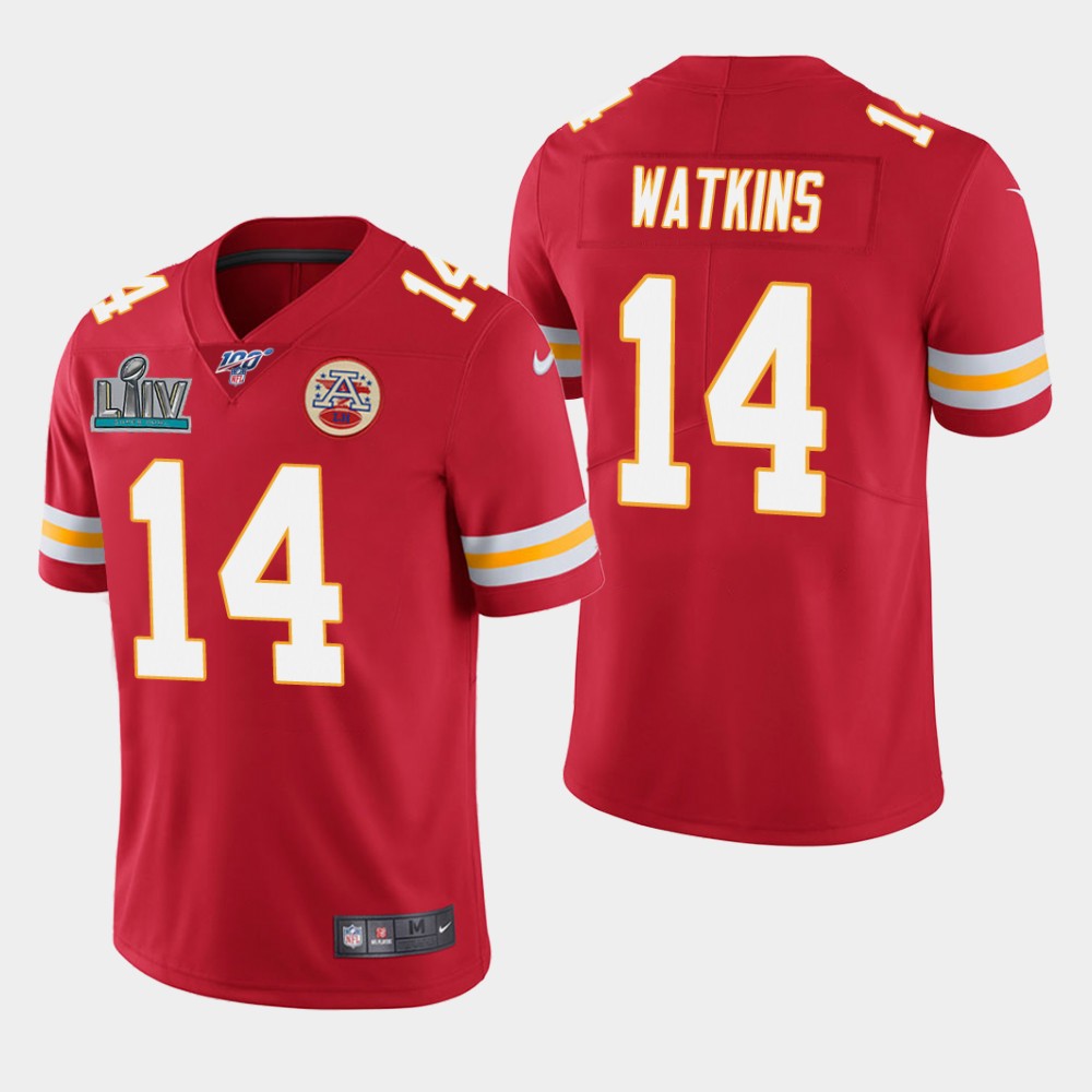 Chiefs #14 Sammy Watkins Red Super Bowl LIV Vapor Untouchable Limited Stitched Jersey - Zenithce