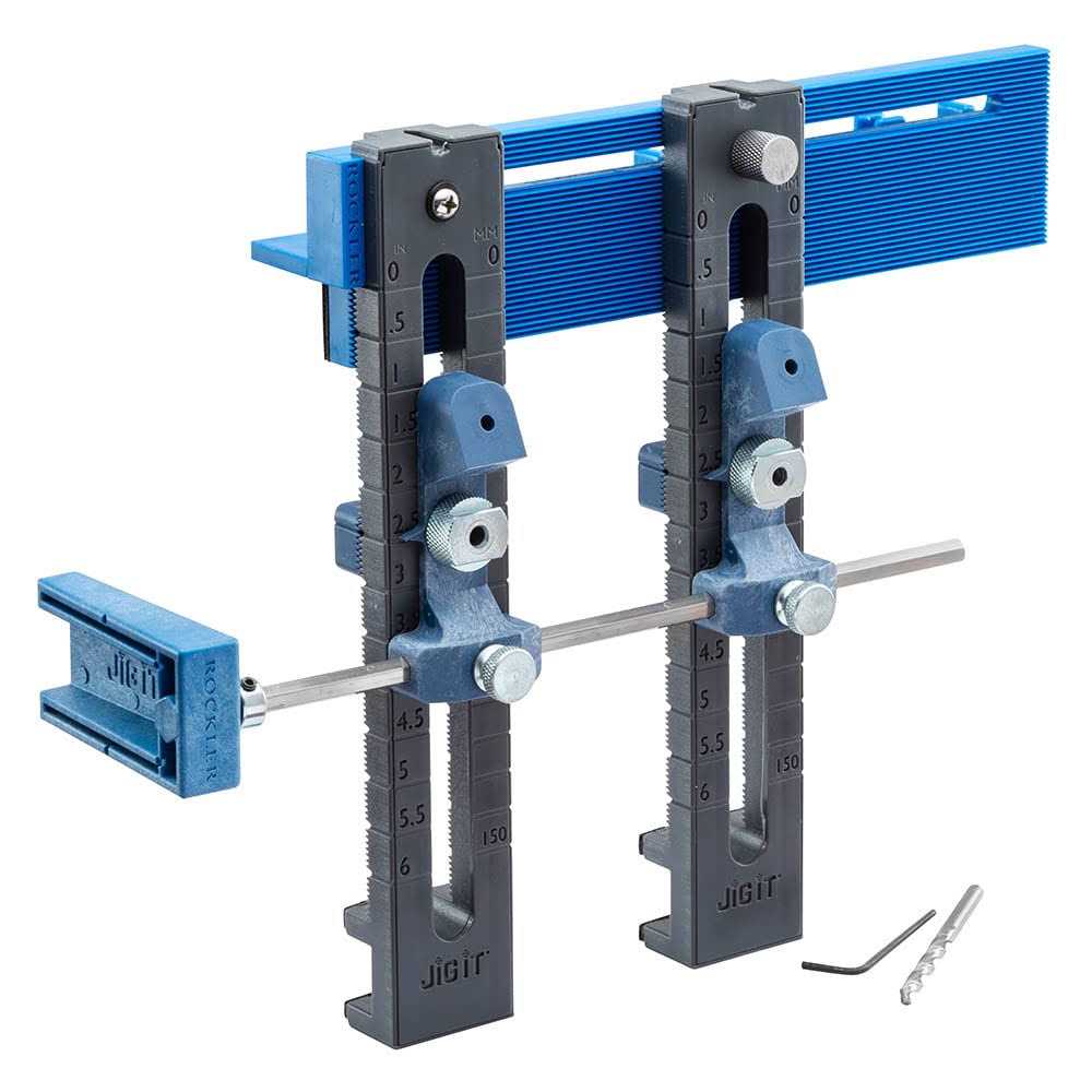 Rockler Jig It Undermount Drilling Guide with Undermount Drawer Slide Jig - Zenithce