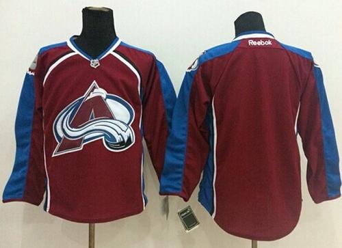 Avalanche Blank Stitched Red Jersey - Zenithce