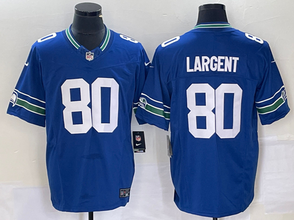 Seattle Seahawks #80 Steve Largent Royal 2023 F.U.S.E. Vapor Untouchable Limited Stitched Jersey - Zenithce
