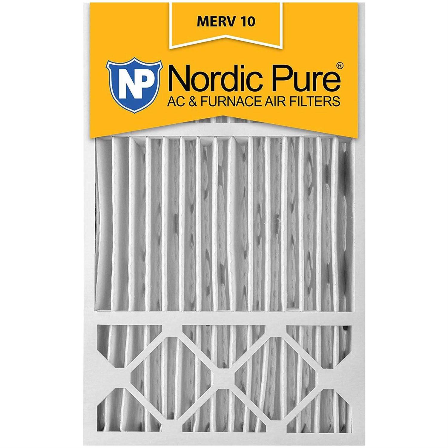 Nordic Pure MERV Pleated Plus Carbon AC Furnace Air Filters - Zenithce