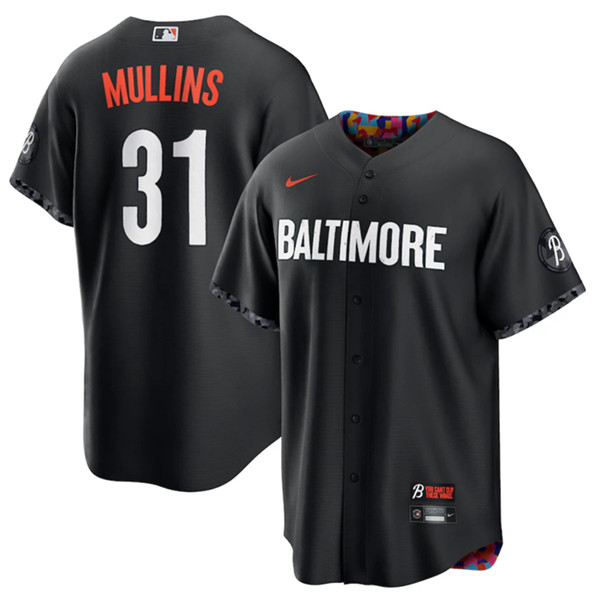 Baltimore Orioles #31 Cedric Mullins Black 2023 City Connect Cool Base Stitched Jersey - Zenithce