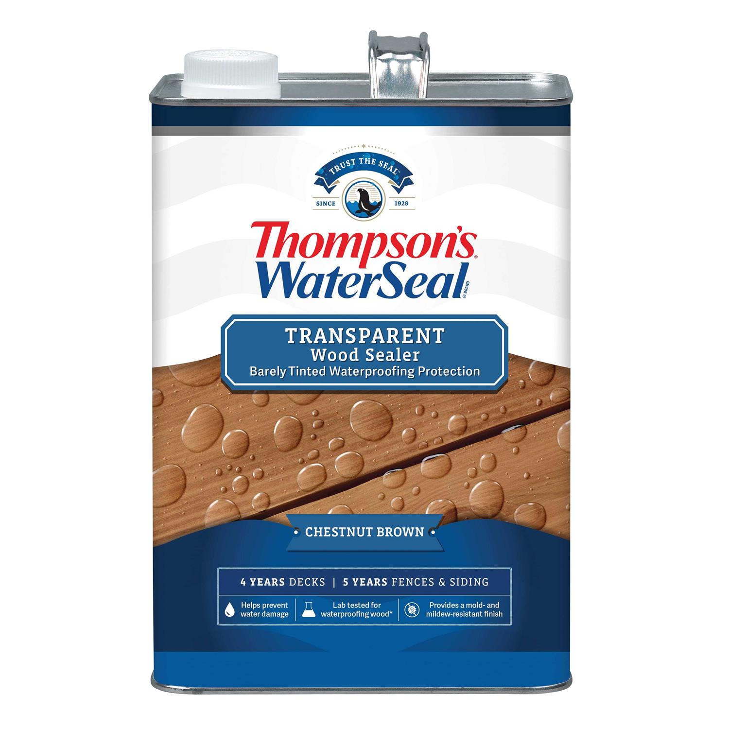 Thompson’s WaterSeal Thompson’s WaterSeal Transparent Waterproofing Wood Stain and Sealer - Zenithce