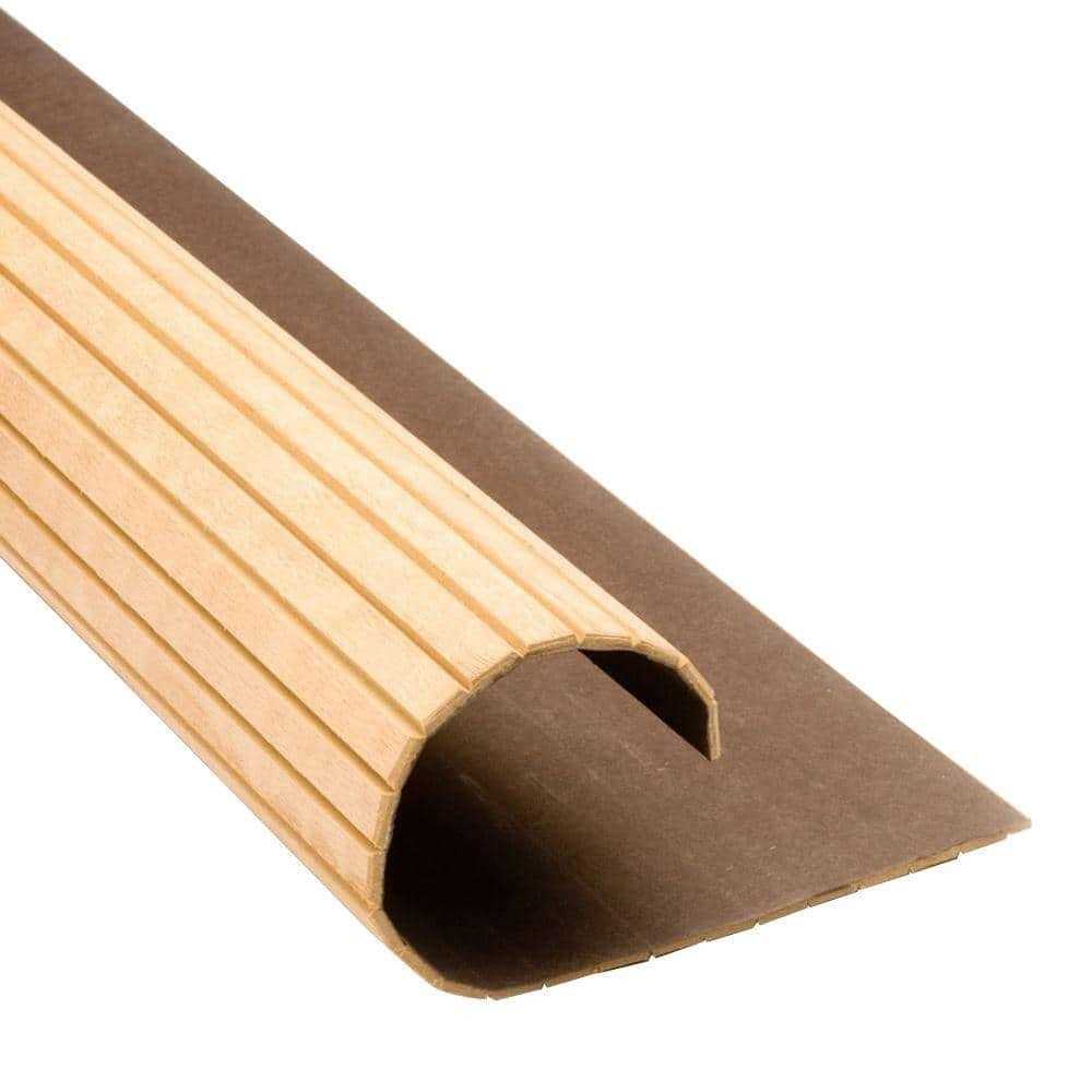 Pole-Wrap 48 in. x 16 in. Oak Basement Column Cover - Zenithce