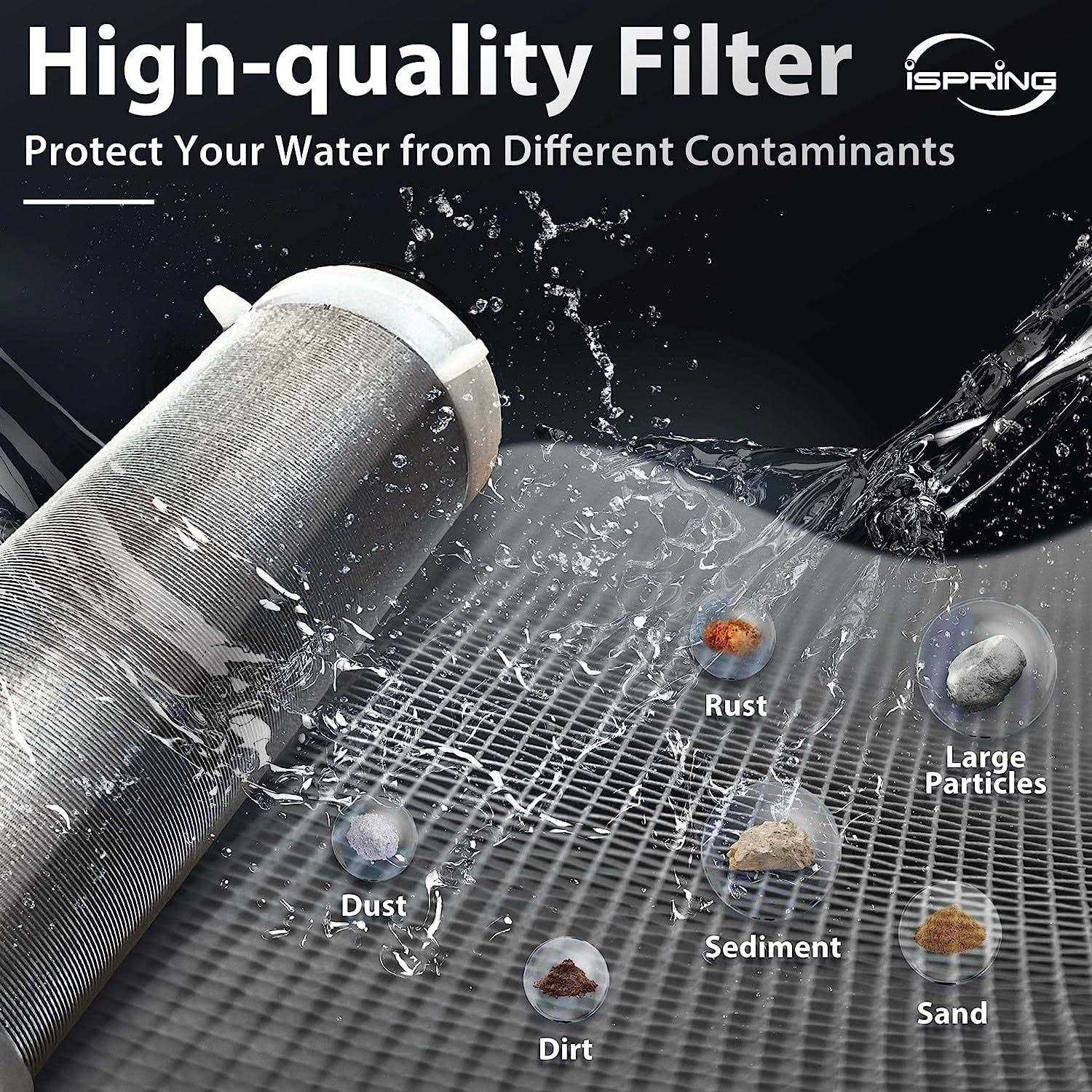 iSpring Reusable Whole House Spin Down Sediment Water Filter - Zenithce