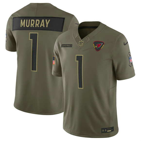 Arizona Cardinals #1 Kyler Murray Olive 2025 F.U.S.E. Salute to Service Limited Stitched Jersey - Zenithce
