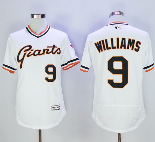 Giants #9 Matt Williams White Flexbase Authentic Collection Cooperstown Stitched Jersey - Zenithce